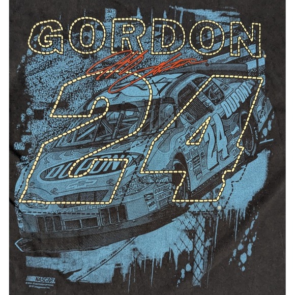 Chase Authentics Jeff Gordon Shirt XL Dupont #24 2004 Blue Long Sleeve Y2K - Picture 3 of 10